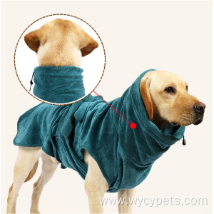 Drying Absorbent Soft Microfiber Dog Bathrobe